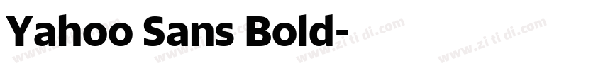 Yahoo Sans Bold字体转换 Yahoo Sans Bold字体转换